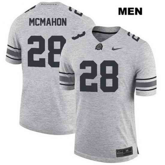 Amari McMahon Ohio State Buckeyes Nike Authentic Mens  28 Stitched Gray College Football Jersey Jersey